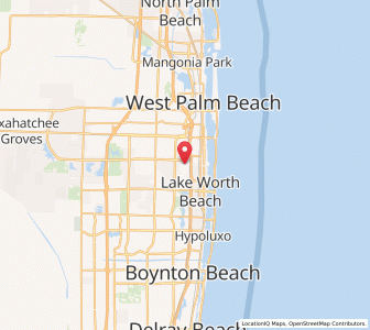 Map of Lake Clarke Shores, Florida