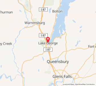 Map of Lake George, New York