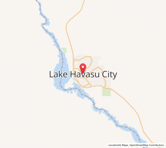 Map of Lake Havasu City, Arizona