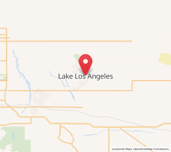 Map of Lake Los Angeles, California