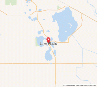 Map of Lake Placid, Florida