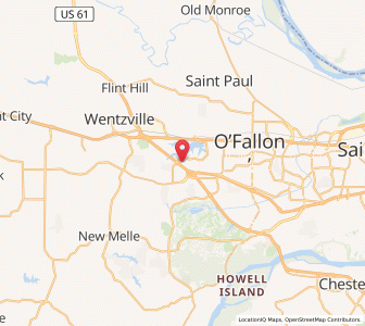 Map of Lake Saint Louis, Missouri