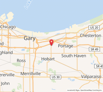 Map of Lake Station, Indiana