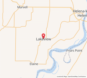 Map of Lake View, Arkansas