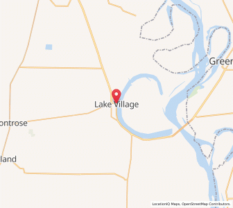 Map of Lake Village, Arkansas