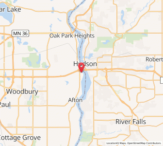 Map of Lakeland, Minnesota