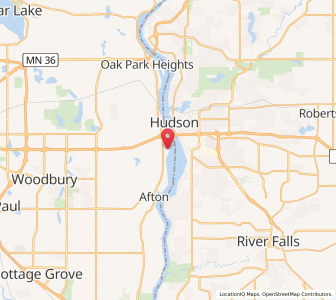 Map of Lakeland Shores, Minnesota