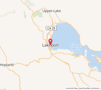 Map of Lakeport, California