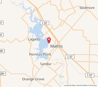 Map of Lakeside (San Patricio County), Texas