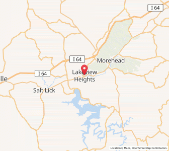 Map of Lakeview Heights, Kentucky