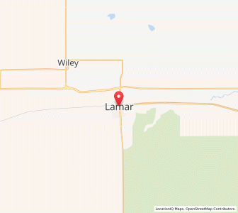 Map of Lamar, Colorado
