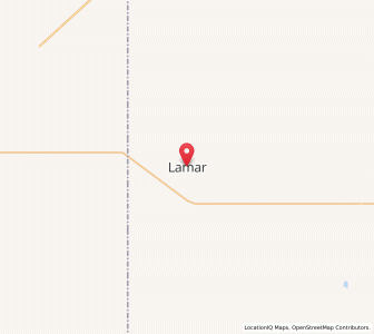 Map of Lamar, Nebraska