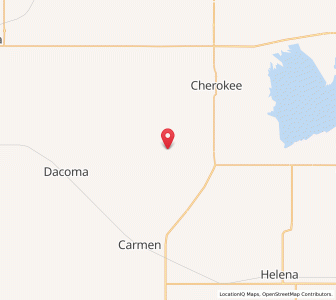 Map of Lambert, Oklahoma