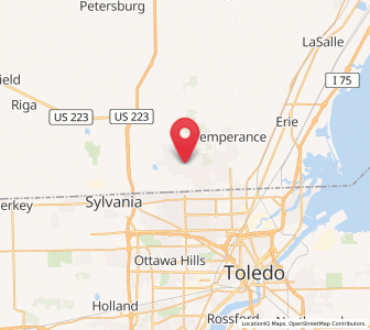 Map of Lambertville, Michigan