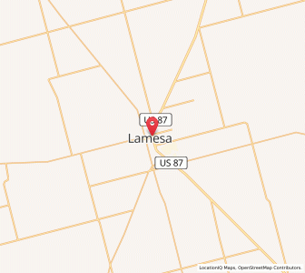 Map of Lamesa, Texas