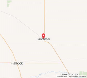 Map of Lancaster, Minnesota