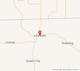 Map of Lancaster, Missouri