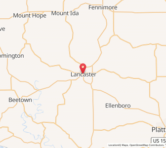 Map of Lancaster, Wisconsin