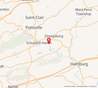 Map of Landingville, Pennsylvania