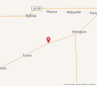 Map of Langdon, Kansas