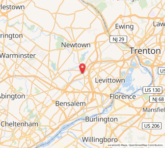 Map of Langhorne Manor, Pennsylvania