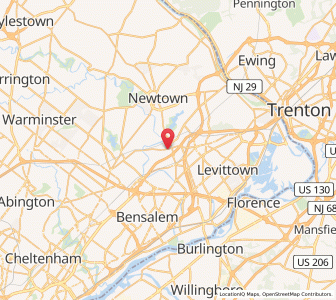 Map of Langhorne, Pennsylvania