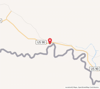 Map of Langtry, Texas