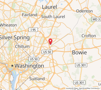 Map of Lanham, Maryland