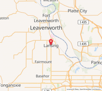 Map of Lansing, Kansas