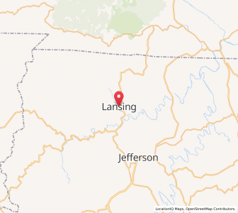 Map of Lansing, North Carolina