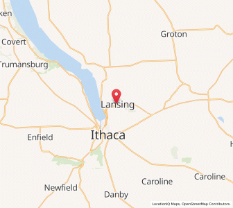 Map of Lansing, New York