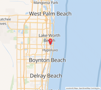 Map of Lantana, Florida