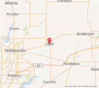 Map of Lapel, Indiana