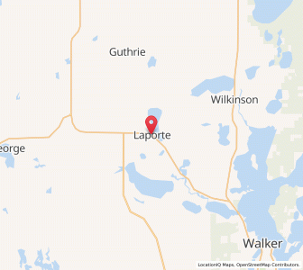 Map of Laporte, Minnesota