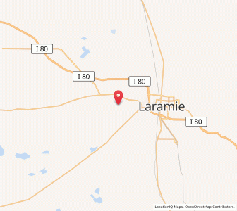 Map of Laramie Regional Airport - LAR, Wyoming