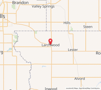 Map of Larchwood, Iowa
