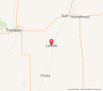 Map of Laredo, Missouri