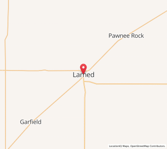 Map of Larned, Kansas