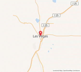 Map of Las Vegas, New Mexico