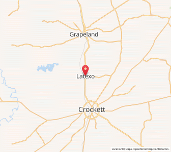 Map of Latexo, Texas