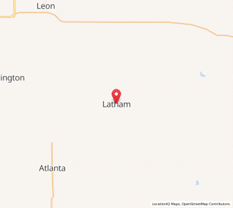 Map of Latham, Kansas