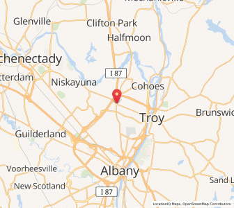 Map of Latham, New York