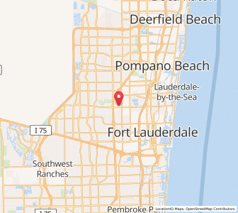 Map of Lauderdale Lakes, Florida