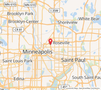 Map of Lauderdale, Minnesota