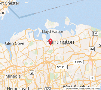 Map of Laurel Hollow, New York