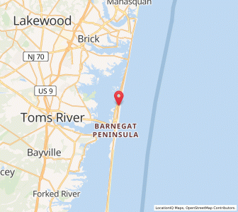 Map of Lavallette, New Jersey