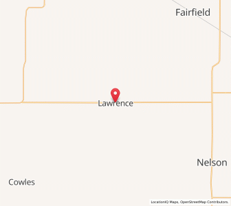Map of Lawrence, Nebraska