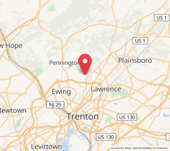 Map of Lawrenceville, New Jersey