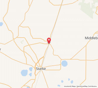 Map of Lawtey, Florida