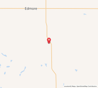 Map of Lawton, North Dakota